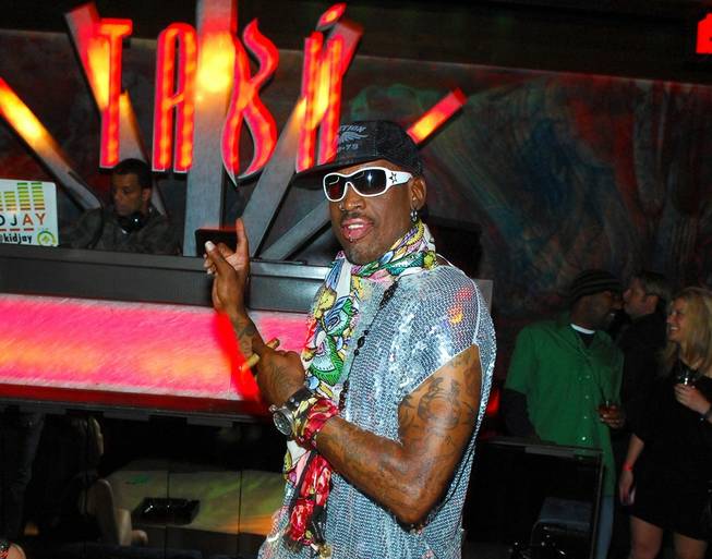 Photos: DENNIS RODMAN makes it just in time for St. Patrick's Day at Tabu