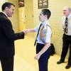 Photo: Governor Brian Sandoval greets Rancho freshman avi Photo: Governor Brian Sandoval greets Rancho freshman avi