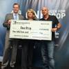 Photo: Jim Murren, Cindy Ortega and Guy Laliberte with MG