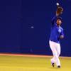 Outfielder Anthony Gose fields during Las Vegas 51s practice at Cashman Field in Las Vegas on Wednesday, April 4, 2012.