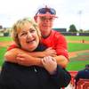 Denise Garcia and her son, UNLV relief pitcher Jesse Garcia, April 14, 2012.