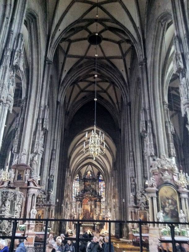 St. Charles Church in Vienna, in the town center Karlsplatz. The cathedral was completed in 1737.