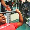 Photo: Arbor View lineman Elijah George works out in the Photo: Arbor View lineman Elijah George works out in the