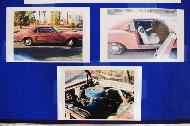 "Before" photos of Vanessa's refurbished 1967 Ford Mustang coupe taken on Saturday, April 28, 2012. The 17-year-old Centennial High School senior, who was born with a congenital heart condition, was the recipient of a car makeover courtesy of the local Make-A-Wish Foundation and its partners.