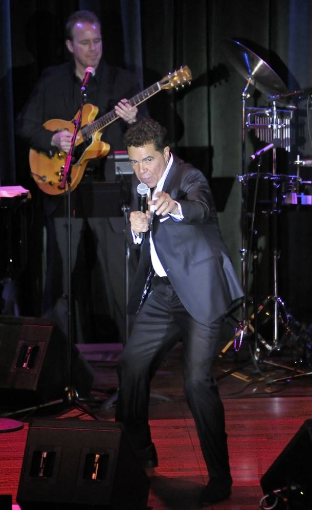 Clint Holmes performs at Cabaret Jazz in the Boman Pavilion at the Smith Center for the Performing Arts on Friday, May 4, 2012. On guitar is John Wedemeyer.