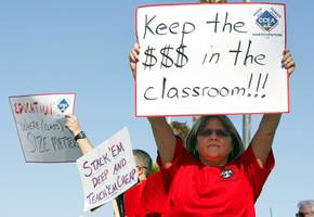 Teachers Protest Layoffs