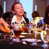 Photo: Students from Singapore Janice Sou, center, 23, an