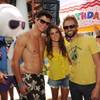 Nikki Reed celebrates her 24th birthday with her brother Nathan Reed, left, and husband Paul McDonald at Marquee Dayclub in The Cosmopolitan of Las Vegas on Saturday, May 19, 2012.