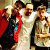 Photo: Chris Brown, Barry S. Dakake and Justin Bieber at 
