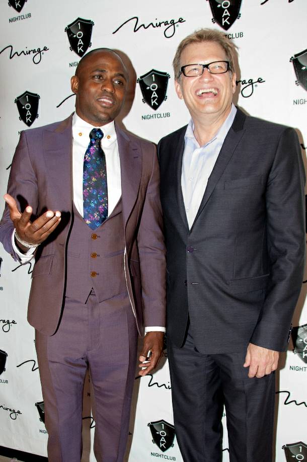 Wayne Brady, with Drew Carey, celebrates his 40th birthday at 1 OAK in The Mirage on Saturday, June 2, 2012.
