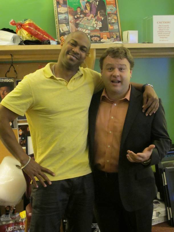 Finesse Mitchell and Frank Caliendo at The Laugh Factory in the Tropicana on Wednesday, June 13, 2012.