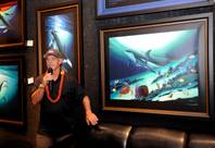 Wyland at his gallery in Planet Hollywood on Sunday, June 17, 2012.