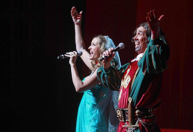 Dana Martin and Ron DeCar sing "A Song That Goes Like This" during the 26th annual Ribbon of Life at the Smith Center for the Performing Arts Sunday, June 24, 2012. Golden Rainbow, an organization dedicated to helping Southern Nevadans affected by HIV and AIDS, presented the annual fundraiser.