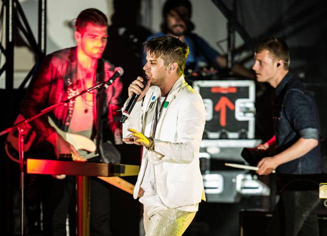 Foster the People performs at Boulevard Pool at The Cosmopolitan of Las Vegas on Saturday, July 7, 2012.