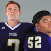 Photo: Sunrise Mountain football players Chris Moore and Photo: Sunrise Mountain football players Chris Moore and