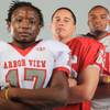 Photo: Arbor View football players Donnie Gaskin, Steven Photo: Arbor View football players Donnie Gaskin, Steven