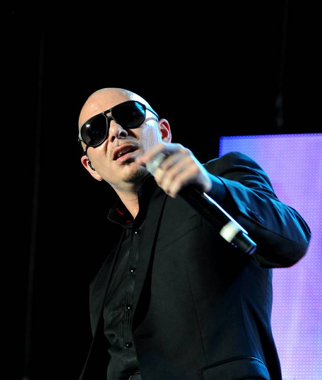 Pitbull performs at Red Rock Resort on Friday, Aug. 10, 2012.
