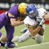 Photo: Moapa Valley running back Jared Repp dives for add Photo: Moapa Valley running back Jared Repp dives for add