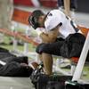 Palo Verde's Ryan Beaulieu reacts on the bench to the team's 20-10 loss to Desert Vista High School in the 2012 AIA Sollenberger Classic football game on Saturday, Aug. 18, 2012 at University of Phoenix Stadium in Glendale, Ariz. Palo Verde's Ryan Beaulieu reacts on the bench to the team's 20-10 loss to Desert Vista High School in the 2012 AIA Sollenberger Classic football game on Saturday, Aug. 18, 2012 at University of Phoenix Stadium in Glendale, Ariz.