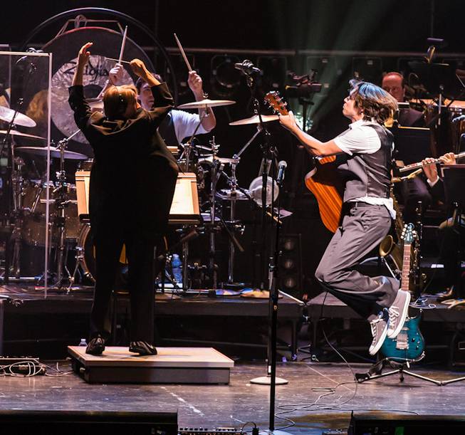 "The Symphonic Rock Show," featuring Brody Dolyniuk, band leader Lon Bronson a band and 25 orchestral musicians, at Reynolds Hall in the Smith Center for the Performing Arts on Friday, Aug. 24, 2012.