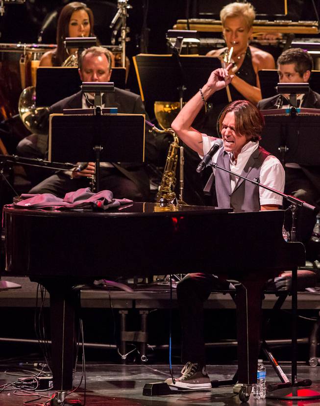 "The Symphonic Rock Show," featuring Brody Dolyniuk, a band and 25 orchestral musicians, at Reynolds Hall in the Smith Center for the Performing Arts on Friday, Aug. 24, 2012.