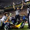 Photo: Officials signal after Seattle Seahawks wide recei Photo: Officials signal after Seattle Seahawks wide recei
