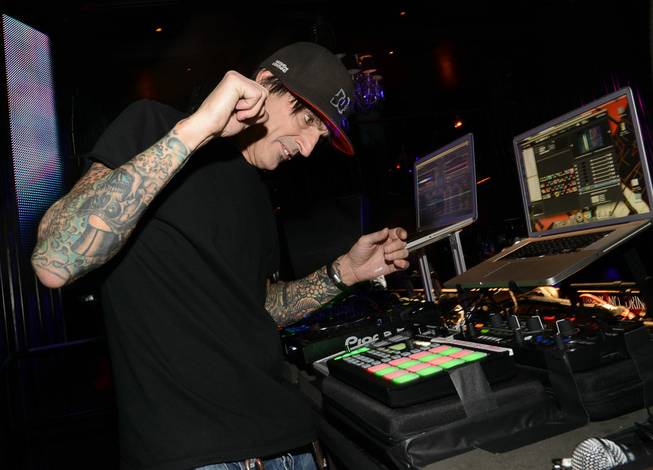 Tommy Lee at Body English on Friday, Sept. 27, 2013, in the Hard Rock Hotel Las Vegas.