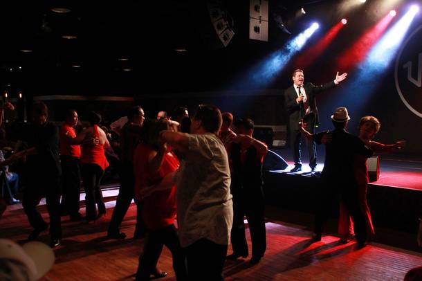 Crooner Mark OToole performs at Vinyl at the Hard Rock Saturday, Oct. 6, 2012.