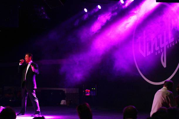 Crooner Mark OToole performs at Vinyl at the Hard Rock Saturday, Oct. 6, 2012.