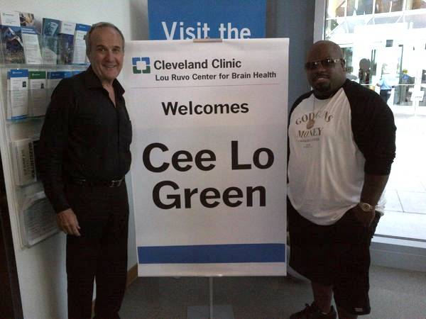 Larry Ruvo and CeeLo Green at the Cleveland Clinic Lou Ruvo Center for Brain Health in downtown Las Vegas.