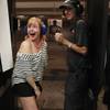 Photo: Roxie Jekosz reacts after firing a machine gun at Photo: Roxie Jekosz reacts after firing a machine gun at