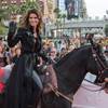Shania Twain arrives horseback at Caesars Palace on Wednesday, Nov. 14, 2012. Shania Twain arrives horseback at Caesars Palace on Wednesday, Nov. 14, 2012.