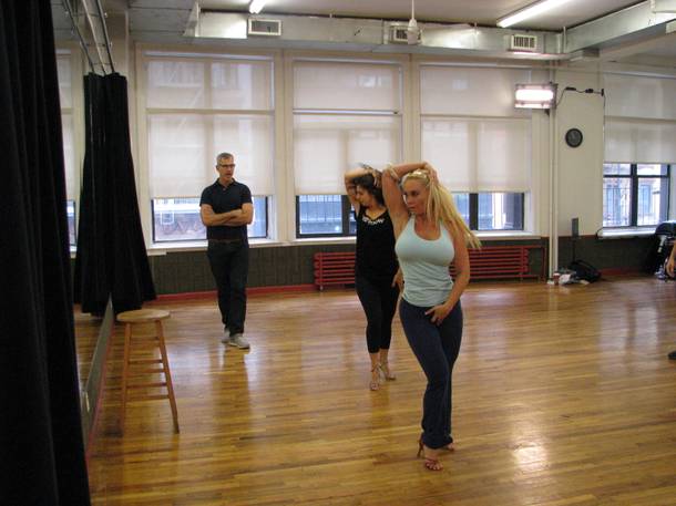 Coco works with Jerry Mitchell and Paula Caselton during