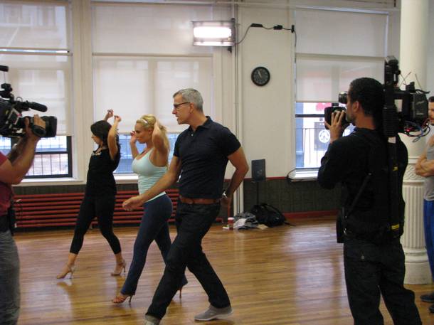 Coco works with Jerry Mitchell and Paula Castleton during