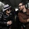 Yoko Ono and her son, Sean Lennon, chat aboard a bus on the way to visit fracking sites Jan. 17, 2013, in Pennsylvania. Yoko Ono and her son, Sean Lennon, chat aboard a bus on the way to visit fracking sites Jan. 17, 2013, in Pennsylvania.