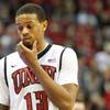 UNLV guard Bruce Dejean-Jones scratches his chin while heading to the bench after fouling out against Wyoming Thursday, Jan. 24, 2013 at the Thomas & Mack Center. UNLV won 62-50. UNLV guard Bruce Dejean-Jones scratches his chin while heading to the bench after fouling out against Wyoming Thursday, Jan. 24, 2013 at the Thomas & Mack Center. UNLV won 62-50.