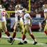 San Francisco 49ers kicker David Akers, second right, walks off the field after missing a field goal during the second half of the NFL football NFC Championship game against the Atlanta Falcons Sunday, Jan. 20, 2013, in Atlanta. San Francisco 49ers kicker David Akers, second right, walks off the field after missing a field goal during the second half of the NFL football NFC Championship game against the Atlanta Falcons Sunday, Jan. 20, 2013, in Atlanta.