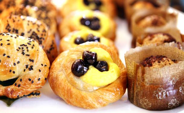 Danishes that are part of the breakfast menu at the new Nobu Restaurant at Caesars Palace in Las Vegas on Friday, February 1, 2013.