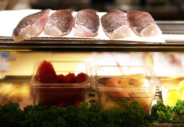 Fresh fish at Nobu Restaurant at Caesars Palace in Las Vegas on Friday, February 1, 2013.
