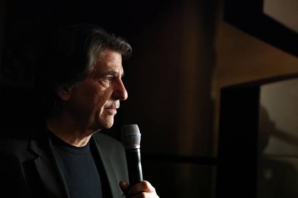 David Rockwell of the Rockwell Group, which designed the rooms at the Nobu Hotel, speaks during a media preview of the hotel at Caesars Palace in Las Vegas on Friday, Feb. 1, 2013.