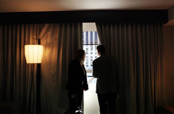 Media preview the Nobu Hotel at Caesars Palace in Las Vegas on Friday, February 1, 2013.