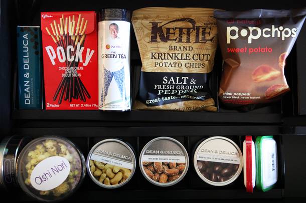 The minbar snack drawer at the Nobu Hotel at Caesars Palace in Las Vegas on Friday, February 1, 2013.