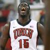 UNLV forward Anthony Bennett reacts after a dunk against New Mexico Saturday, Feb. 9, 2013, at the Thomas & Mack Center. UNLV won 64-55. UNLV forward Anthony Bennett reacts after a dunk against New Mexico Saturday, Feb. 9, 2013, at the Thomas & Mack Center. UNLV won 64-55.