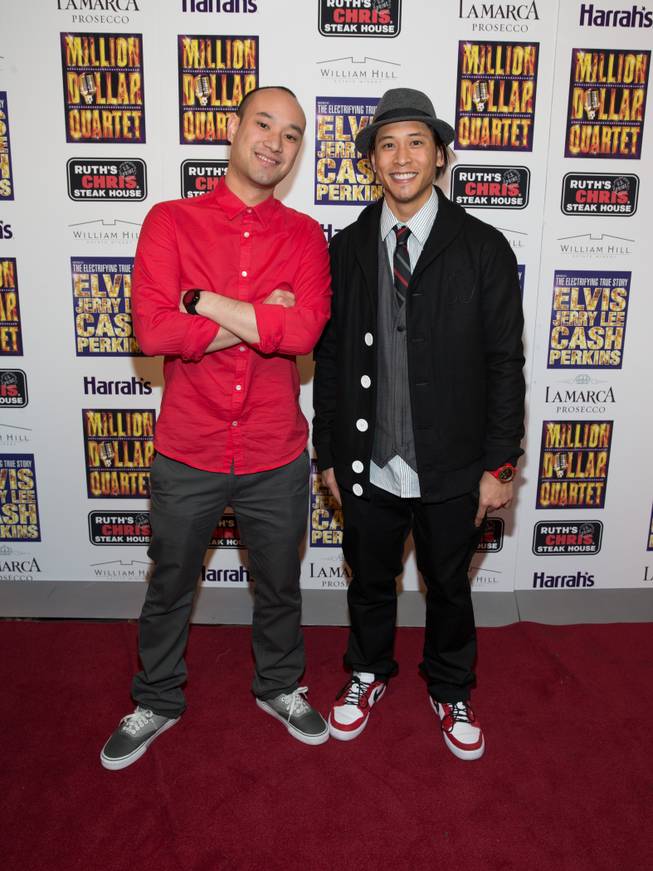 Jabbawockeez members at the grand opening of "Million Dollar Quartet" at Harrah's on Tuesday, Feb. 19, 2013.