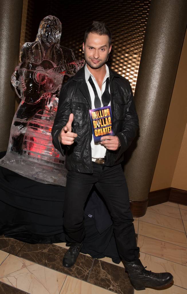 James Davis of Chippendales at The Rio at the grand opening of "Million Dollar Quartet" at Harrah's on Tuesday, Feb. 19, 2013.