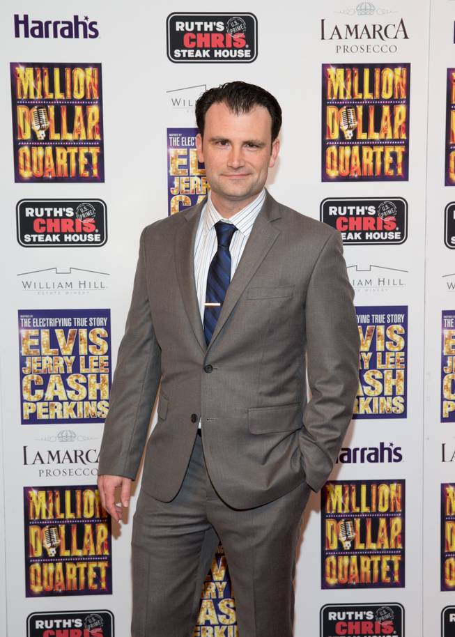 Marc Donovan at the grand opening of "Million Dollar Quartet" at Harrah's on Tuesday, Feb. 19, 2013.