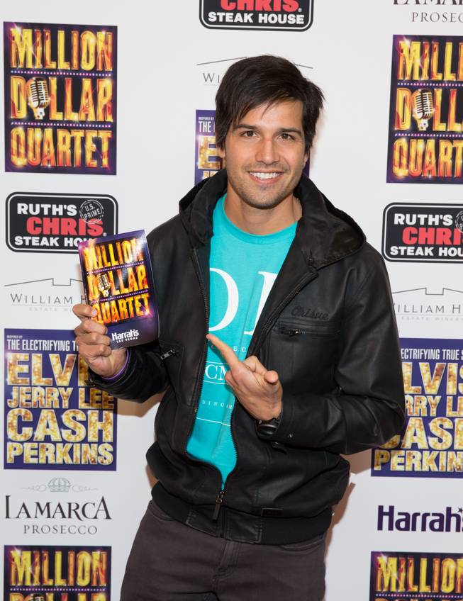 Ricardo Laguna at the grand opening of "Million Dollar Quartet" at Harrah's on Tuesday, Feb. 19, 2013.