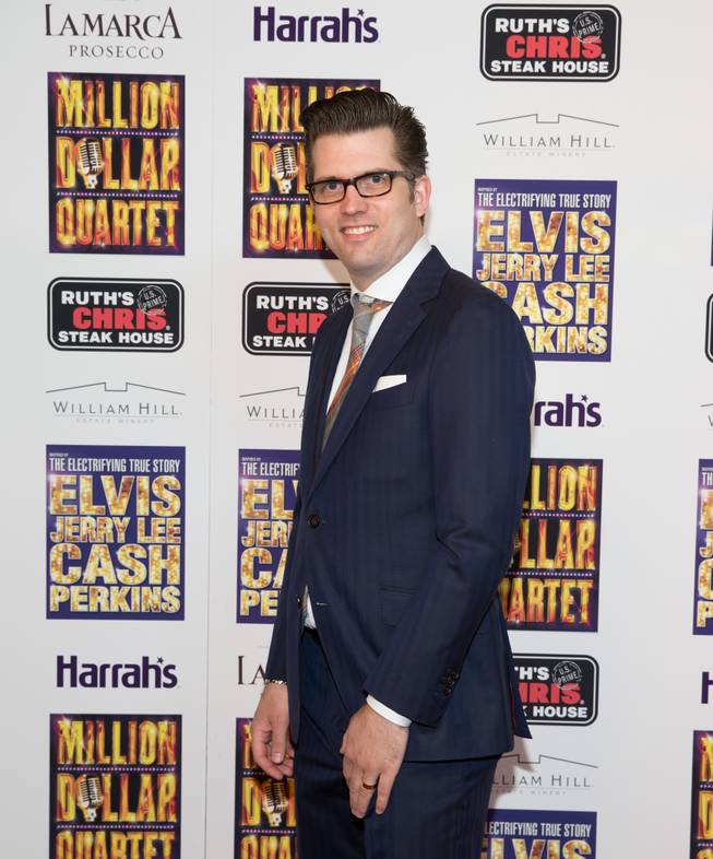 Robert Lyons at the grand opening of "Million Dollar Quartet" at Harrah's on Tuesday, Feb. 19, 2013.