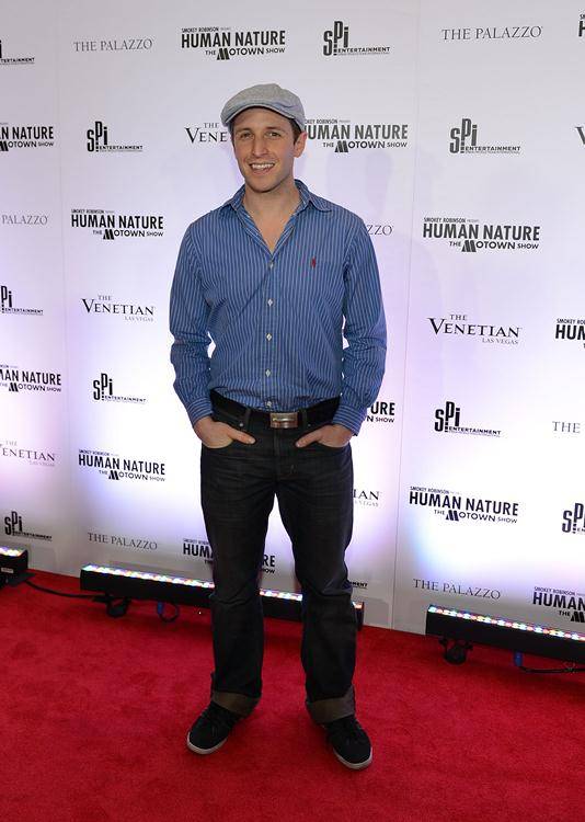Martin Kaye of "Million Dollar Quartet" at Harrah's arrives at the grand opening of "Smokey Robinson Presents Human Nature: The Motown Show" at The Venetian on Friday, Feb. 22, 2013.