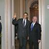 Photo: President Barack Obama, escorted by Senate Sergean Photo: President Barack Obama, escorted by Senate Sergean
